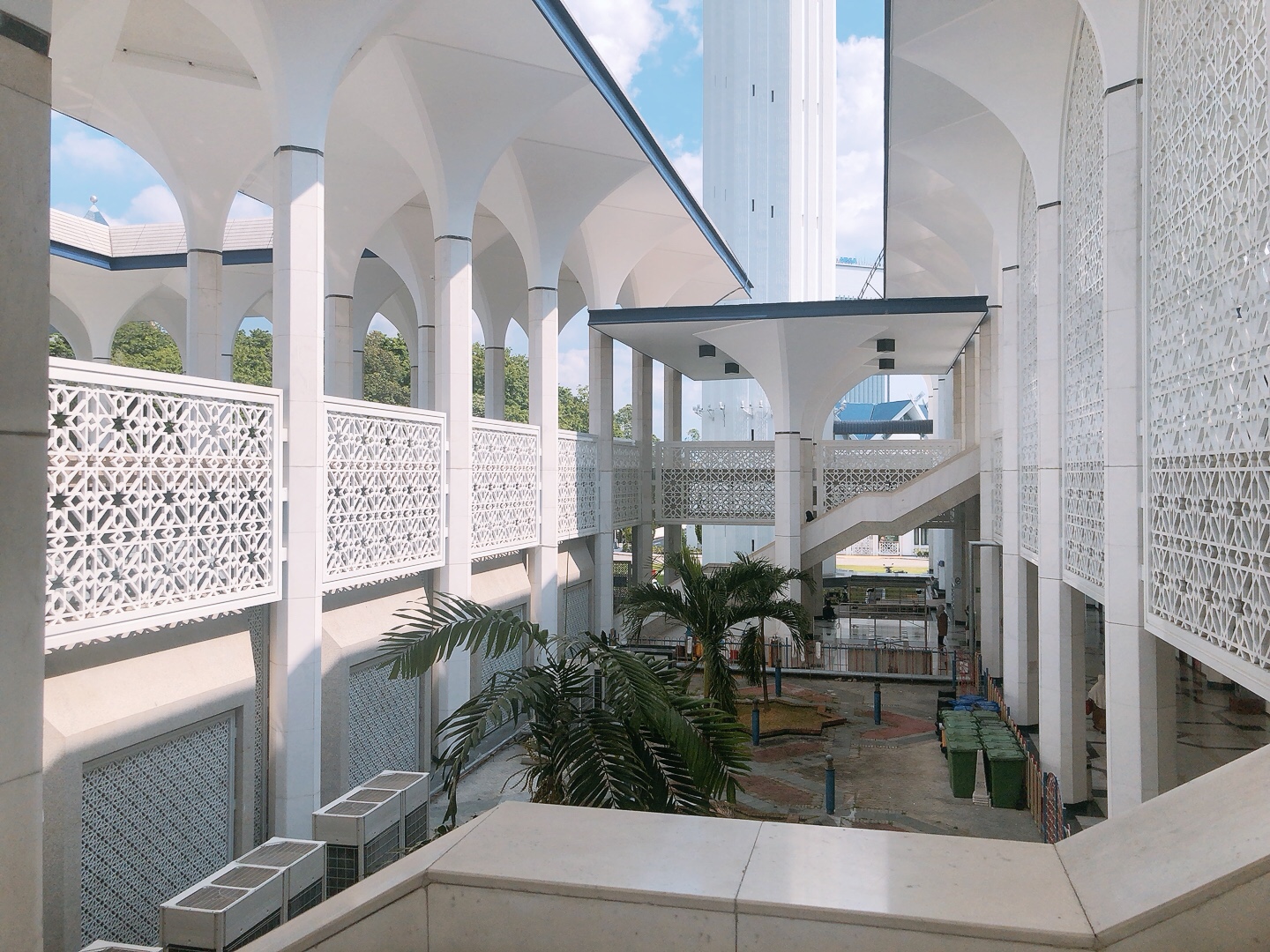 藍色清真寺 馬來西亞 上樓梯景色